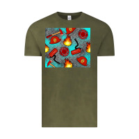 Firefighter Equipment Vintage Tee | Teevron