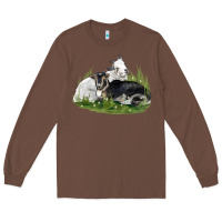 Chestnut two baby nigerian dwarf goat Long Sleeve Tee - LillyAllenDesigns
