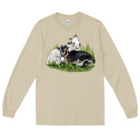 Mushroom two baby nigerian dwarf goat Long Sleeve Tee - LillyAllenDesigns