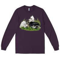 Plum two baby nigerian dwarf goat Long Sleeve Tee - LillyAllenDesigns