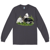 Smoke two baby nigerian dwarf goat Long Sleeve Tee - LillyAllenDesigns