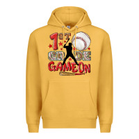 Mustard back to school 1st baseball game on Premium Hoodie - NancyCooperArtShop