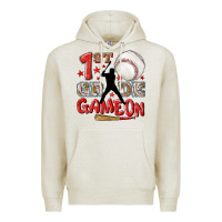 Oatmeal Heather back to school 1st baseball game on Premium Hoodie - NancyCooperArtShop