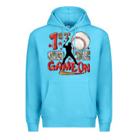 Ocean Blue back to school 1st baseball game on Premium Hoodie - NancyCooperArtShop