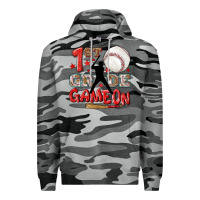 Slate Camo back to school 1st baseball game on Premium Hoodie - NancyCooperArtShop