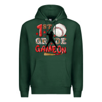 Sports Green back to school 1st baseball game on Premium Hoodie - NancyCooperArtShop