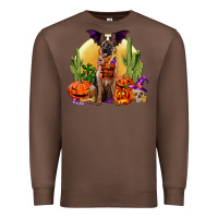 Chestnut Halloween german shepherd Premium Sweatshirt - RanaPortraitStore