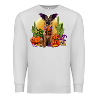 Dove Grey Halloween german shepherd Premium Sweatshirt - RanaPortraitStore