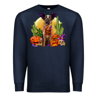 Navy Halloween german shepherd Premium Sweatshirt - RanaPortraitStore