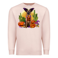 Pale Pink Halloween german shepherd Premium Sweatshirt - RanaPortraitStore