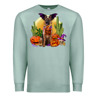 Seafoam Halloween german shepherd Premium Sweatshirt - RanaPortraitStore