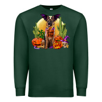 Sports Green Halloween german shepherd Premium Sweatshirt - RanaPortraitStore