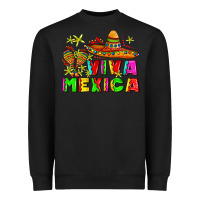 Black viva mexica Heavyweight Sweatshirt - AdoDesignShop