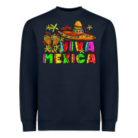 Navy viva mexica Heavyweight Sweatshirt - AdoDesignShop