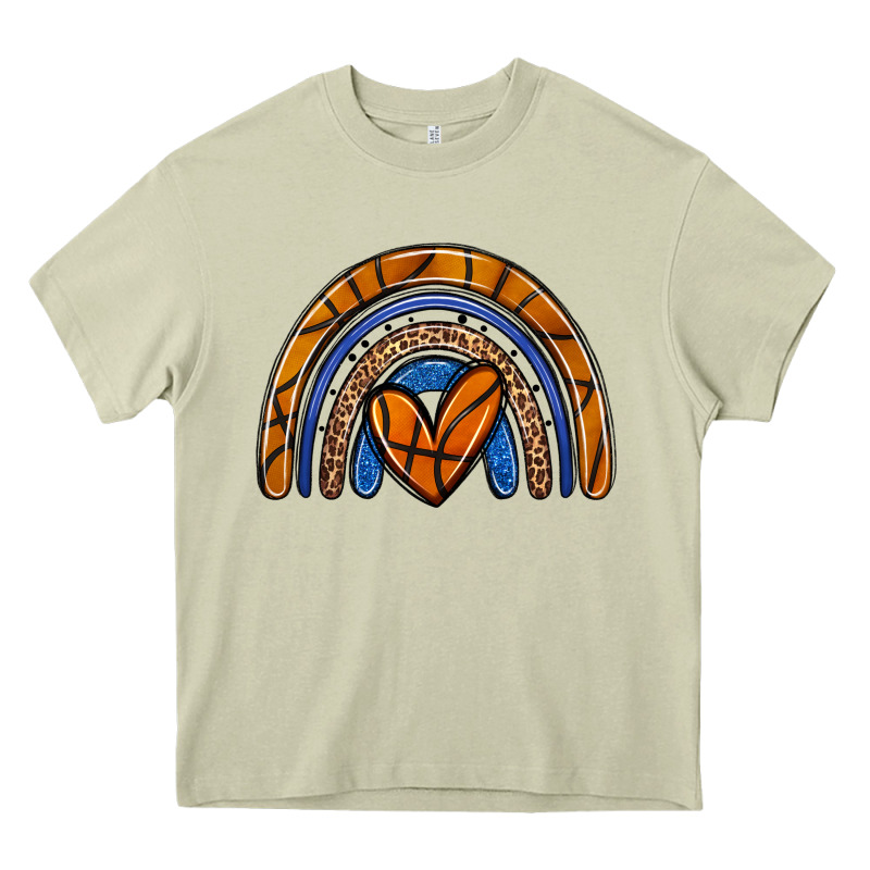 Basketball Rainbow Heavy Core Tee by Zillion Design Studio | Teevron