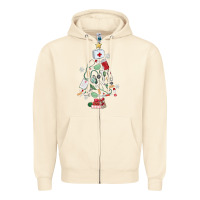 Sandshell nurse christmas tree Zipper Hoodie - MaliasSmallBusiness