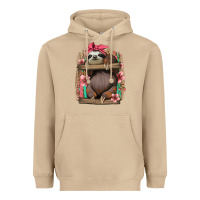 Mushroom cute floral baby sloth Heavyweight Hoodie - Jasminsmagicworld