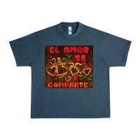 Midnight Navy el amor se comparte with churros Urban Heavy Tee - AdoDesignShop