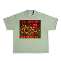 Oil Green el amor se comparte with churros Urban Heavy Tee - AdoDesignShop