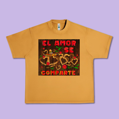 El Amor Se Comparte With Churros Urban Heavy Tee Designed By Adodesignshop
