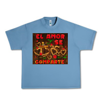 Pebble Blue el amor se comparte with churros Urban Heavy Tee - AdoDesignShop