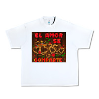White el amor se comparte with churros Urban Heavy Tee - AdoDesignShop