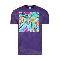 Cloud Purple find art class seamless pattern Vintage Tee - BundleAndBundleShop