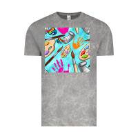 Cloud Rock find art class seamless pattern Vintage Tee - BundleAndBundleShop