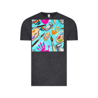 Vintage Black find art class seamless pattern Vintage Tee - BundleAndBundleShop