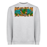 Heather Grey cactus sunflower horseshoe license plate Heavyweight Sweatshirt - Artiststas