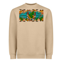 Mushroom cactus sunflower horseshoe license plate Heavyweight Sweatshirt - Artiststas