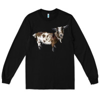 Black Nigerian Dwarf Goat Long Sleeve Tee - LillyAllenDesigns