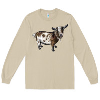Mushroom Nigerian Dwarf Goat Long Sleeve Tee - LillyAllenDesigns