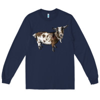 Navy Nigerian Dwarf Goat Long Sleeve Tee - LillyAllenDesigns