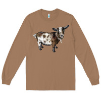 Toasted Coconut Nigerian Dwarf Goat Long Sleeve Tee - LillyAllenDesigns