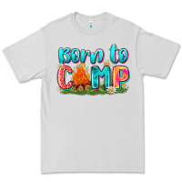 Dove Grey born to camp Premium Tee - Zillion Design Studio