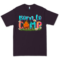 Plum born to camp Premium Tee - Zillion Design Studio