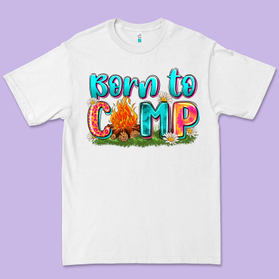 Born To Camp Premium Tee Designed By Zillion Design Studio