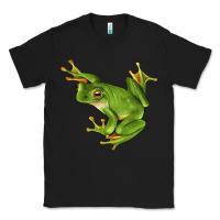 Black White Lipped Tree Frog Illustrations Classic Tee - LillyAllenDesigns