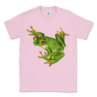 Bubblegum Pink White Lipped Tree Frog Illustrations Classic Tee - LillyAllenDesigns