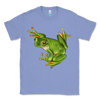 Colony Blue White Lipped Tree Frog Illustrations Classic Tee - LillyAllenDesigns