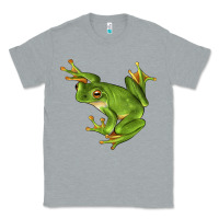 Heather Grey White Lipped Tree Frog Illustrations Classic Tee - LillyAllenDesigns