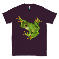 Plum White Lipped Tree Frog Illustrations Classic Tee - LillyAllenDesigns