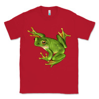 Red White Lipped Tree Frog Illustrations Classic Tee - LillyAllenDesigns