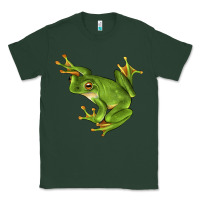 Sports Green White Lipped Tree Frog Illustrations Classic Tee - LillyAllenDesigns