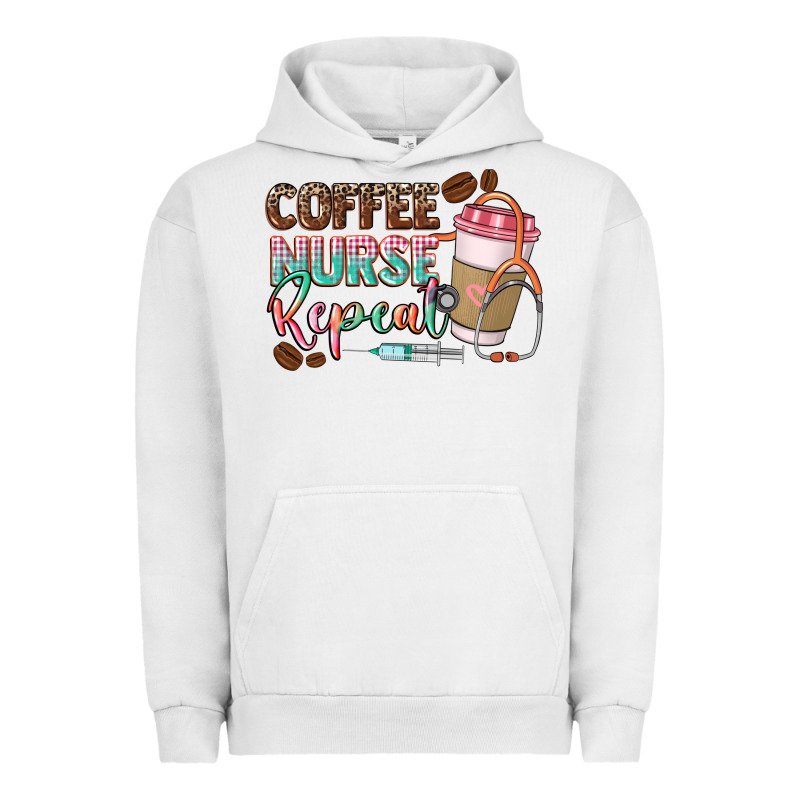 Coffee Nurse Repeat Urban Hoodie by CowGirlArtShop | Teevron