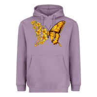 Lavender childhood cancer butterfly Heavyweight Hoodie - Jasminsmagicworld