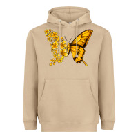 Mushroom childhood cancer butterfly Heavyweight Hoodie - Jasminsmagicworld