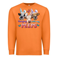 Carrot Hanging With My Peeps Cows Premium Sweatshirt - RanaPortraitStore