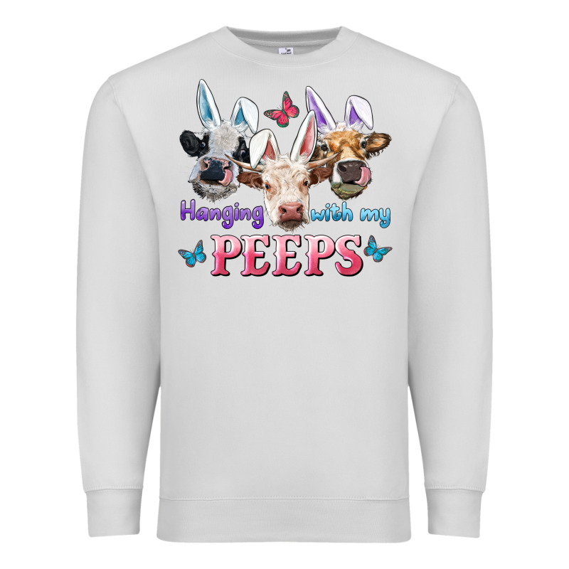 Hanging With My Peeps Cows Premium Sweatshirt by RanaPortraitStore | Teevron